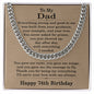 74th Birthday Gifts for Dad - 74th Birthday Necklace for Dad - Gift Ideas for Father's 74th Birthday Birthday
