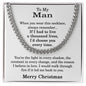 Christmas Necklace for Husband from Wife - Christmas Gift for Him