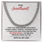 Cuban Link Chain for Husband, Wedding Anniversary Gift for Husband, Message Card Necklace for Boyfriend, Partner, Men, Him or Birthday, Christmas, or Anniversary