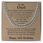 13th Birthday Gifts for Dad - 13th Birthday Necklace for Dad - Gift Ideas for Father's 13th Birthday Birthday