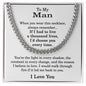 To My Man Chain Necklace
