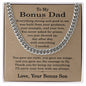 Bonus Dad Gift from Bonus Son, To My Bonus Dad Necklace