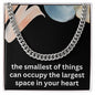 Soon to Be Dad Gift Expecting Dad Gift Dad to Be Christmas Gift Smallest of Things Can Occupy the Largest Space in Your Heart New Dad Cuban Link Chain