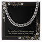 Soon to Be Dad Necklace Expecting Father Gift Christmas Gift Fathers Day Birthday The Smallest of Things Can Occupy the Largest Space in Your Heart Cuban Link Chain