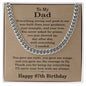 87th Birthday Gifts for Dad - 87th Birthday Necklace for Dad - Gift Ideas for Father's 87th Birthday Birthday