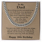18th Birthday Gifts for Dad - 18th Birthday Necklace for Dad - Gift Ideas for Father's 18th Birthday Birthday