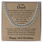 43rd Birthday Gifts for Dad - 43rd Birthday Necklace for Dad - Gift Ideas for Father's 43rd Birthday Birthday
