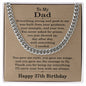 37th Birthday Gifts for Dad - 37th Birthday Necklace for Dad - Gift Ideas for Father's 37th Birthday Birthday