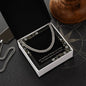 Soon to Be Dad Necklace Expecting Father Gift Christmas Gift Fathers Day Birthday The Smallest of Things Can Occupy the Largest Space in Your Heart Cuban Link Chain