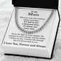 To My Man Gifts - Necklace for Husband from Wife - Gift Ideas for Boyfriend - To My Man Jewelry