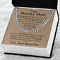 Bonus Dad Gift from Bonus Son, To My Bonus Dad Necklace