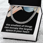 Soon to Be Dad Gift Expecting Dad Gift Dad to Be Christmas Gift Smallest of Things Can Occupy the Largest Space in Your Heart New Dad Cuban Link Chain