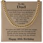 40th Birthday Gifts for Dad - 40th Birthday Necklace for Dad - Gift Ideas for Father's 40th Birthday Birthday