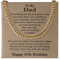 37th Birthday Gifts for Dad - 37th Birthday Necklace for Dad - Gift Ideas for Father's 37th Birthday Birthday
