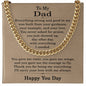 Birthday Necklace for Dad, Birthday Gift Ideas for Dad from Daughter
