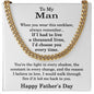 Fathers Day Gift for Men - Fathers Day Necklace for Husband