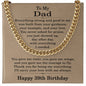 39th Birthday Gifts for Dad - 39th Birthday Necklace for Dad - Gift Ideas for Father's 39th Birthday Birthday