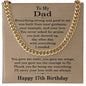17th Birthday Gifts for Dad - 17th Birthday Necklace for Dad - Gift Ideas for Father's 17th Birthday Birthday