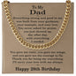 28th Birthday Gifts for Dad - 28th Birthday Necklace for Dad - Gift Ideas for Father's 28th Birthday Birthday