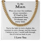 To My Man Chain Necklace