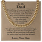 To My Dad Necklace from Son, Dad Gift from Son, Fathers Day Gifts from Son
