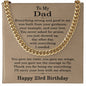 23rd Birthday Gifts for Dad - 23rd Birthday Necklace for Dad - Gift Ideas for Father's 23rd Birthday Birthday