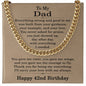 42nd Birthday Gifts for Dad - 42nd Birthday Necklace for Dad - Gift Ideas for Father's 42nd Birthday Birthday
