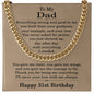 31st Birthday Gifts for Dad - 31st Birthday Necklace for Dad - Gift Ideas for Father's 31st Birthday Birthday
