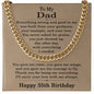35th Birthday Gifts for Dad - 35th Birthday Necklace for Dad - Gift Ideas for Father's 35th Birthday Birthday