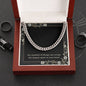 Soon to Be Dad Necklace Expecting Father Gift Christmas Gift Fathers Day Birthday The Smallest of Things Can Occupy the Largest Space in Your Heart Cuban Link Chain