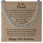 55th Birthday Gifts for Dad - 55th Birthday Necklace for Dad - Gift Ideas for Father's 55th Birthday Birthday