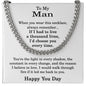 Birthday Necklace for Men - Birthday Gift Ideas for Husband from Wife