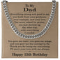 13th Birthday Gifts for Dad - 13th Birthday Necklace for Dad - Gift Ideas for Father's 13th Birthday Birthday