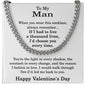Valentines Day Necklace for Him
