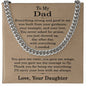 To My Dad Necklace from Daughter, Dad Gift from Daughter, Fathers Day Gifts from Daughter