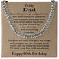90th Birthday Gifts for Dad - 90th Birthday Necklace for Dad - Gift Ideas for Father's 90th Birthday Birthday