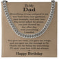 Birthday Gifts for Dad - Happy Birthday Necklace for Dad - Gift Ideas for Father's Birthday