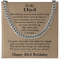 33rd Birthday Gifts for Dad - 33rd Birthday Necklace for Dad - Gift Ideas for Father's 33rd Birthday Birthday