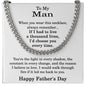 Fathers Day Gift for Men - Fathers Day Necklace for Husband