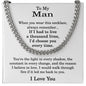 To My Man Chain Necklace