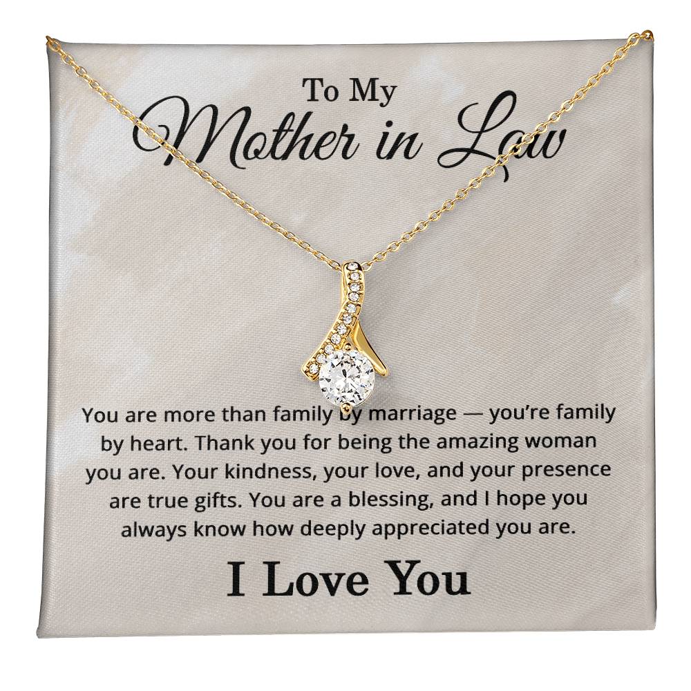 To My Mother in Law Necklace I Love You