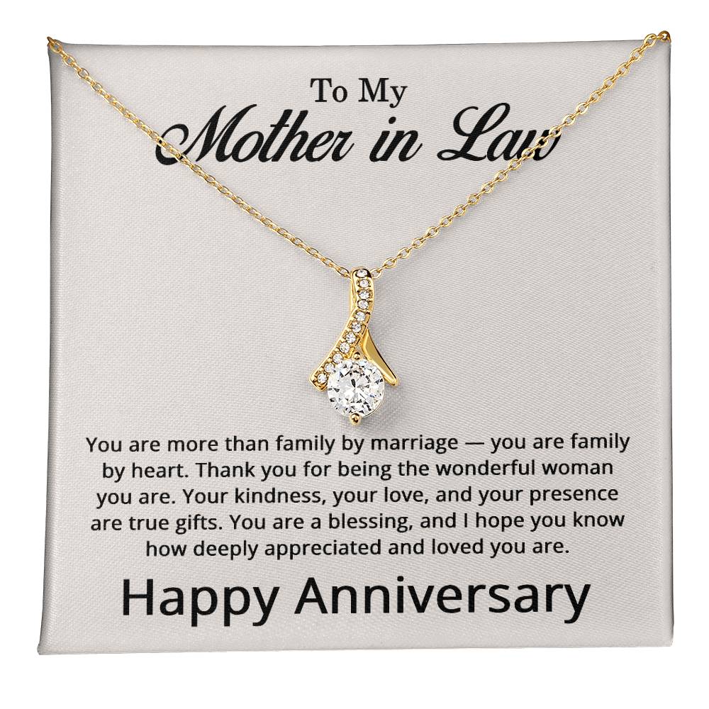 Anniversary Jewelry for Mother in Law - Necklace for Mother-in-Law