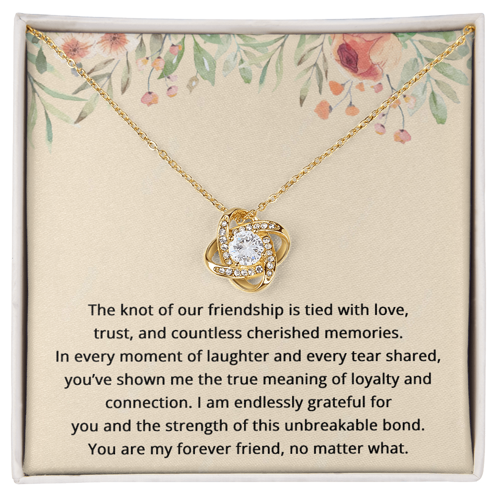Best Friend Birthday Gifts for Her Best Friend Necklace Friendship Jewelry The Knot Of Jewelry Bestie Christmas Gift BFF