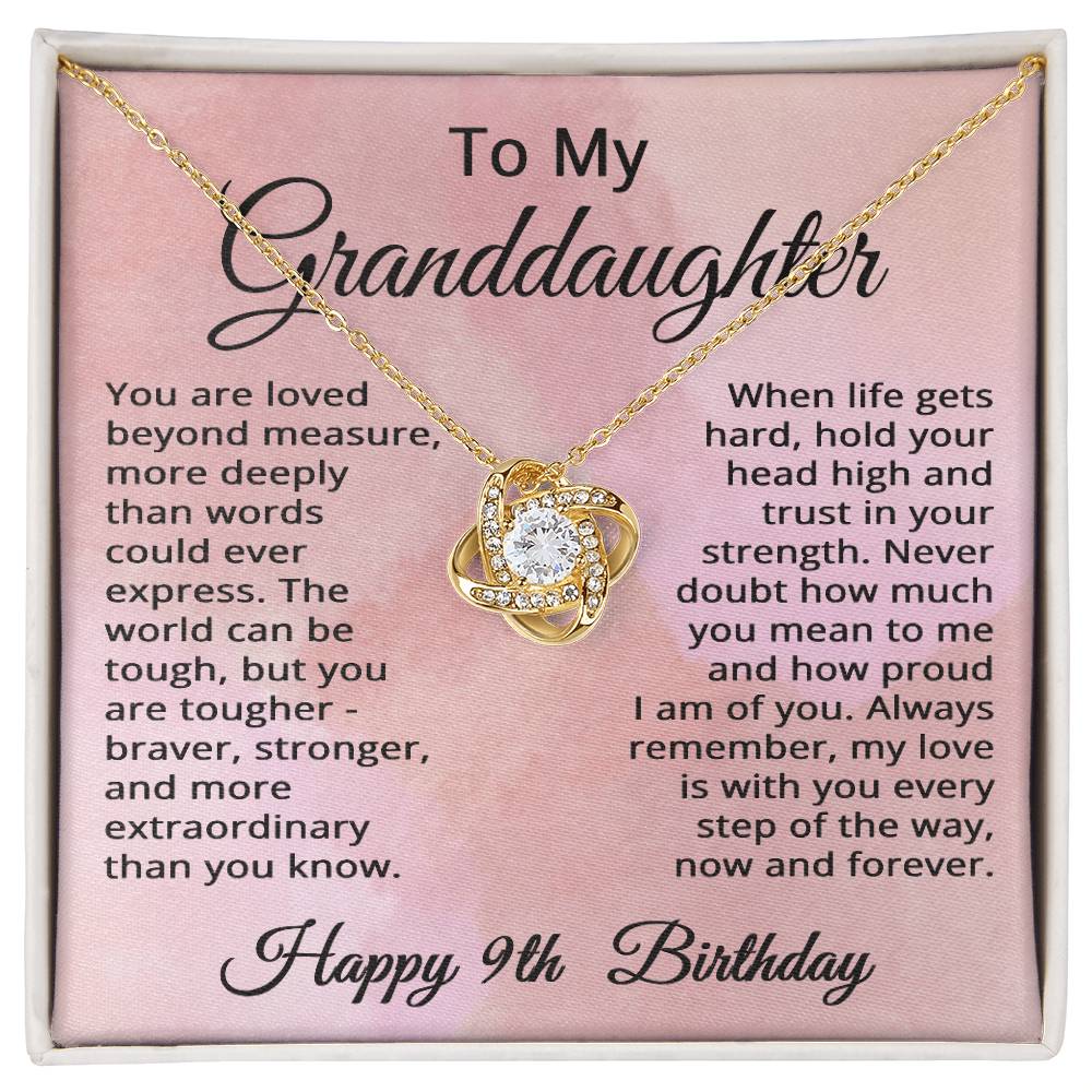 9th Birthday Gifts for Granddaughter Happy 9th Birthday Necklace Jewelry 9 Years Old Birthday Gift