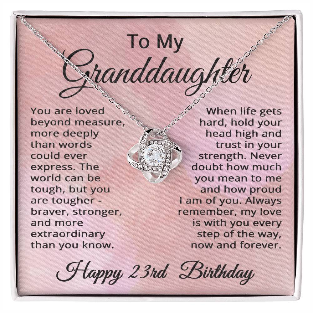 23rd Birthday Gifts for Granddaughter Happy 23rd Birthday Necklace Jewelry 23 Years Old Birthday Gift