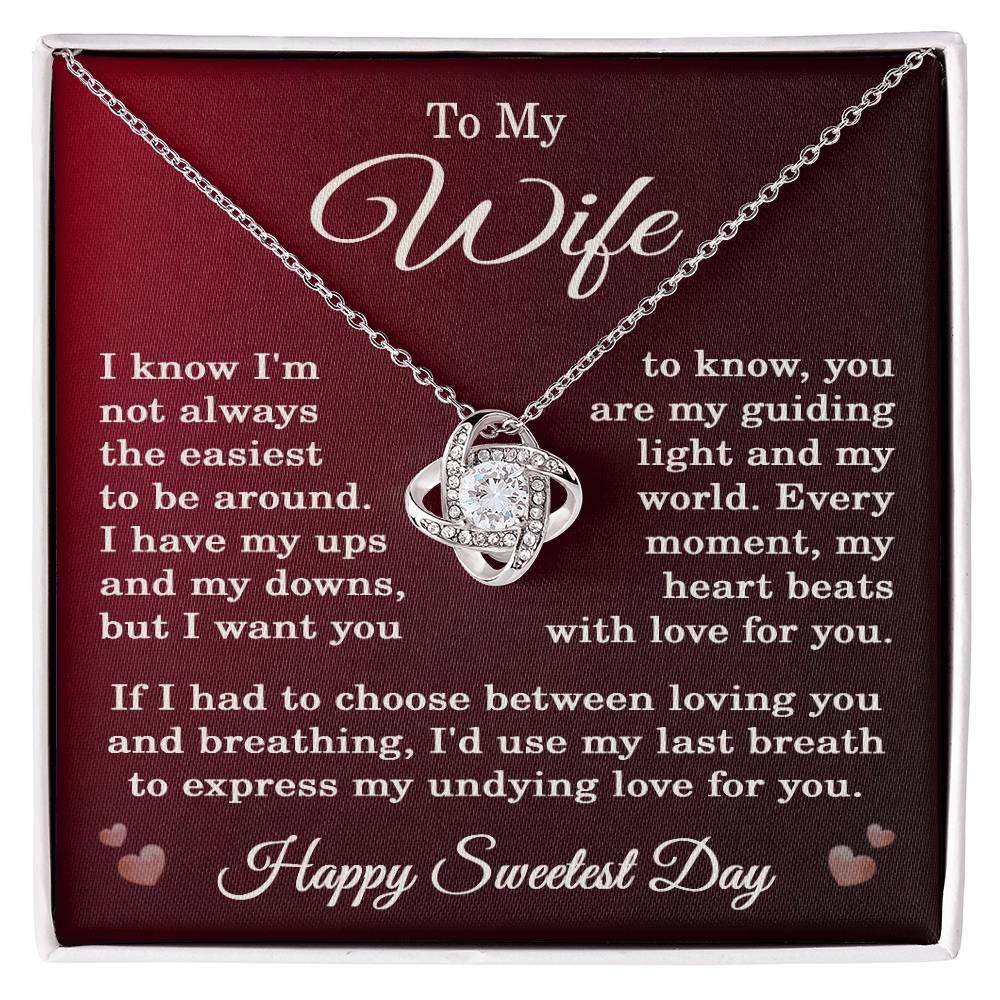 Happy Sweetest Day Gifts for Wife Happy Sweetest Day Necklace Jewelry