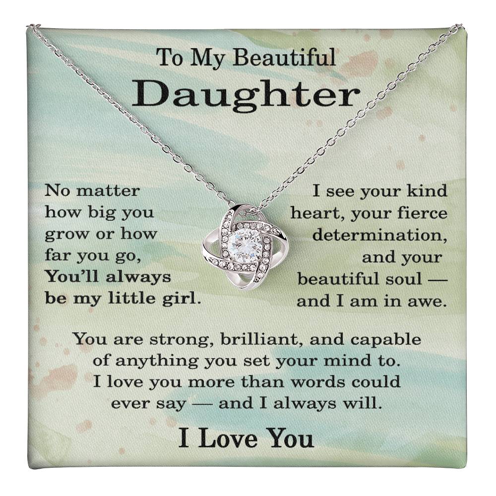 To My Daughter Necklace from Dad and Mom