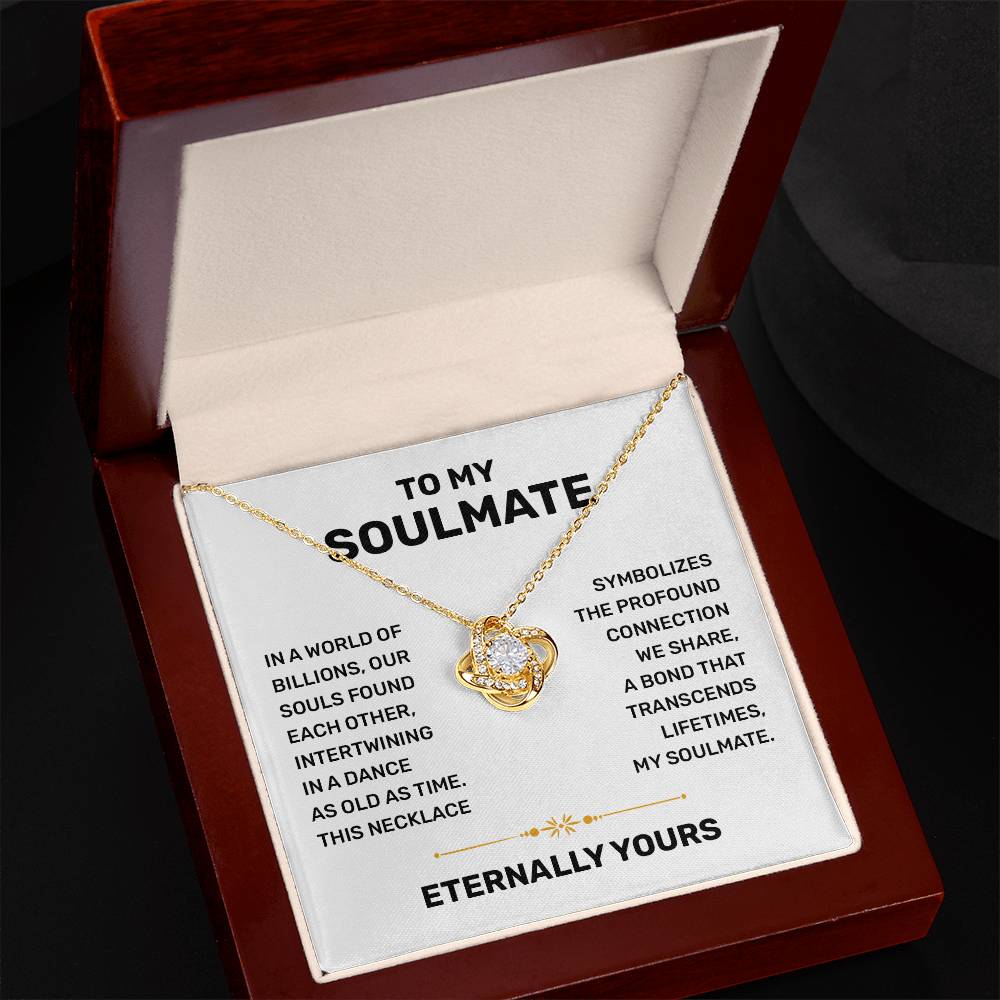To My Soulmate Necklace for Women Wedding Day Gift for Bride from Groom