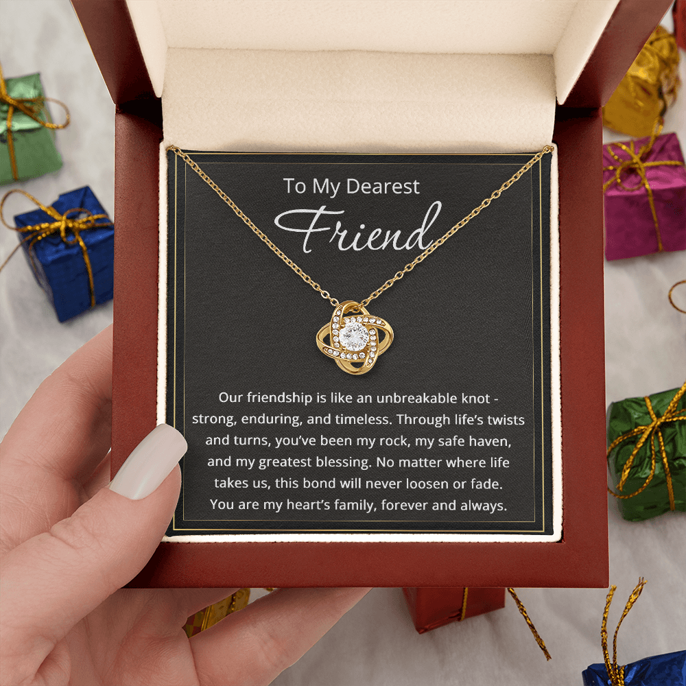 To My Friend Necklace for Women Friendship Necklace The Knot Of Bestie Jewelry BFF Gift Love Knot Pendant