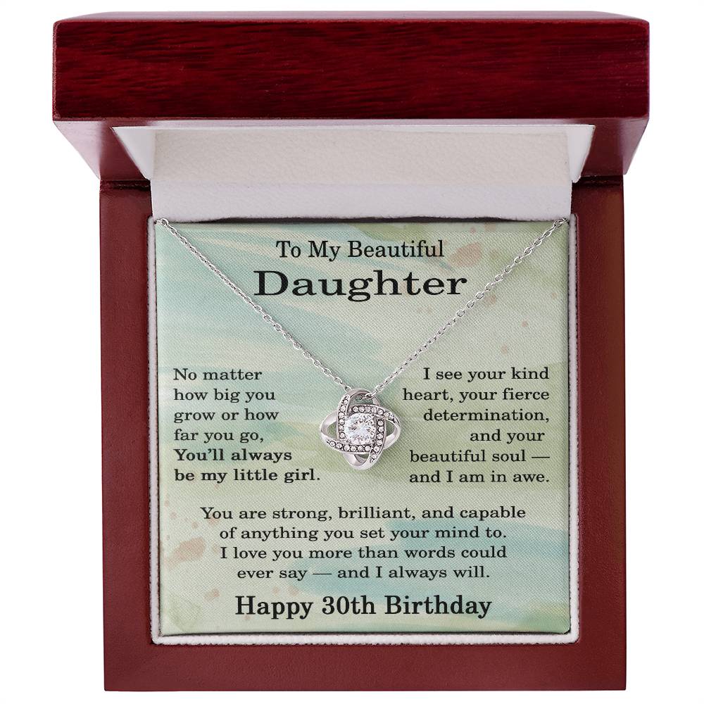 30th Birthday Gifts for Daughter - 30th Birthday Necklace for Daughter - Birthday Gift Ideas for 30 Year Old Daughter